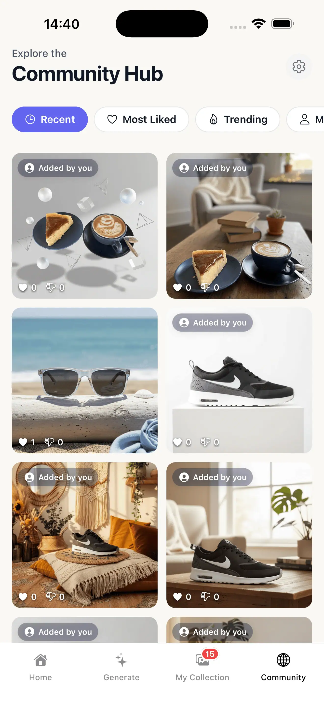 Pocket Studio community interface