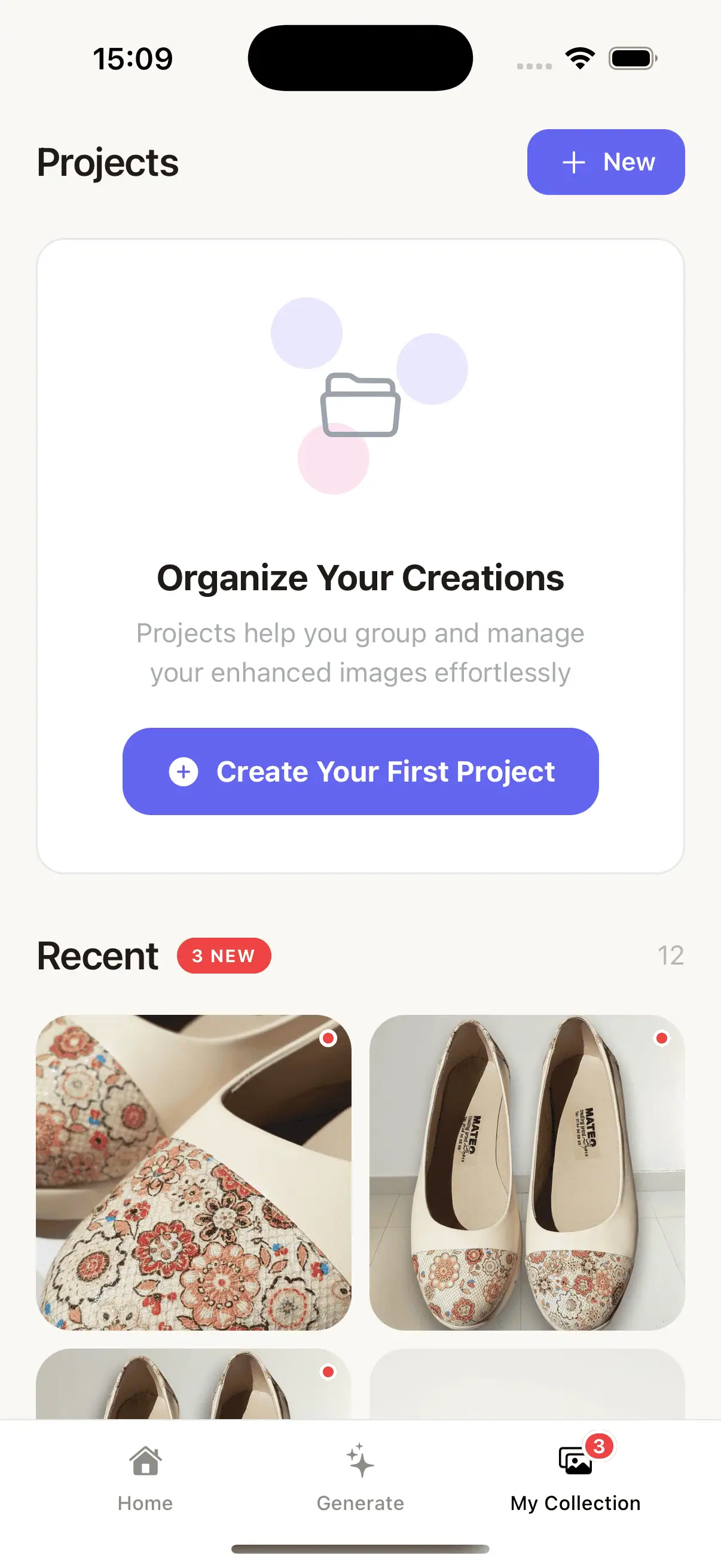 Pocket Studio gallery interface
